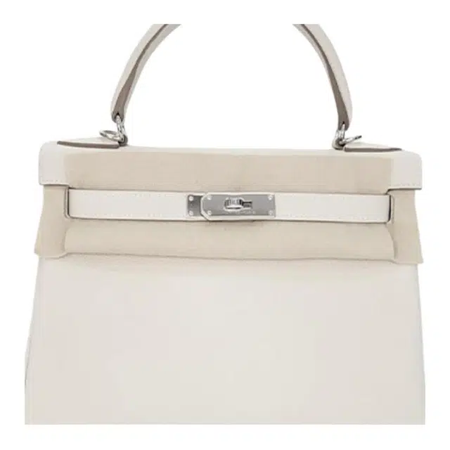 HERMES Kelly 28 Togo 10 Craie
