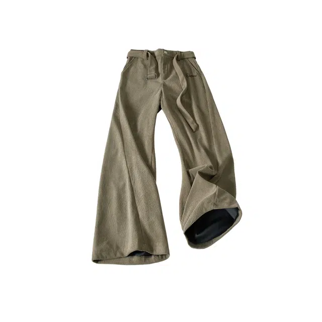 普鲁士多特蒙德   灯芯绒宽松垂感直筒休闲裤 男女同款