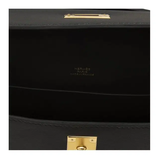 HERMES Mini Kelly 1 Swift Noir