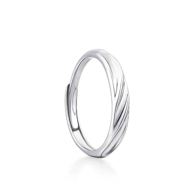 莫比乌斯环山药银河情侣对戒 恋爱告白官宣指间浪漫轻奢百搭日常通勤指环 琉堇 女友七夕限定周年礼盒 锆石 可调节戒指 男女同款情侣款