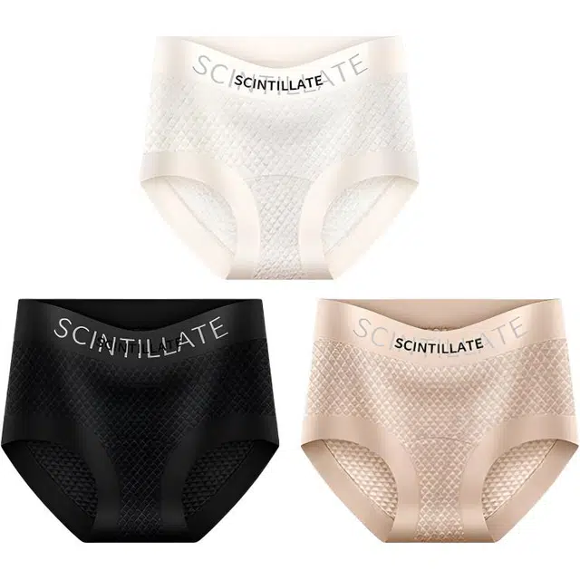 草本初色 轻盈柔软蜜桃臀女士高弹舒适裸感透气防夹臀收腹无痕三角内裤 女款