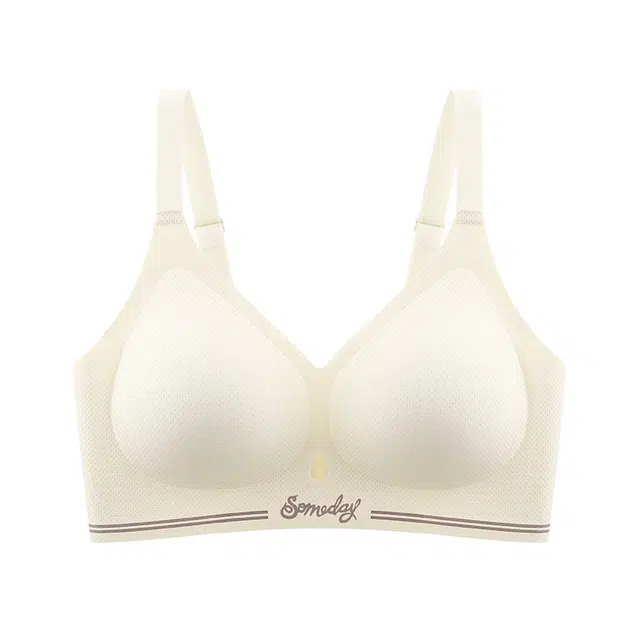 慕梵度 大码无痕内衣女性感无钢圈舒适聚拢防下垂收副乳大胸显小轻薄透气美背文胸 女款