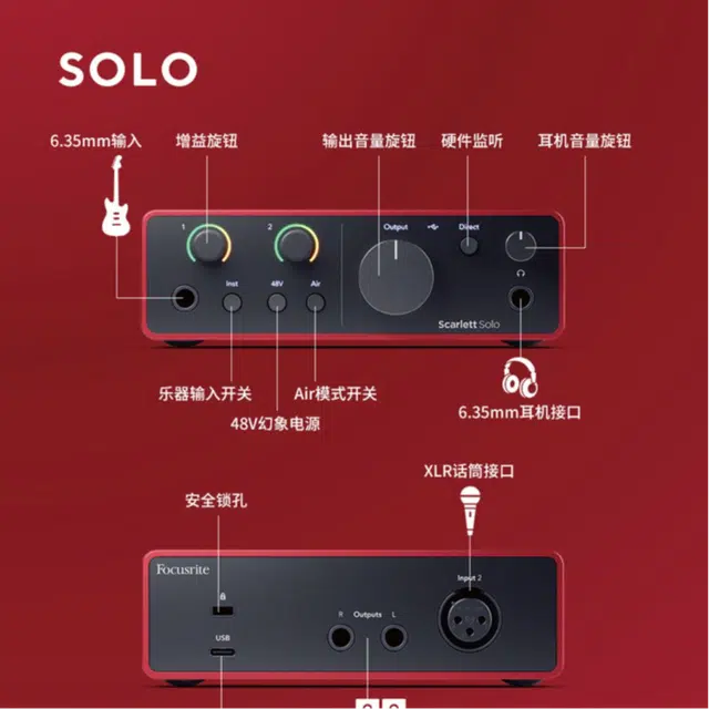 FOCUSRITE ScarlettSolo Studio)