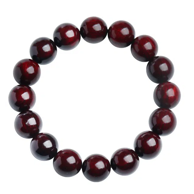 木盛缘 【财运亨通  简约搭配】高油高密老料单圈文玩佛珠#好运 紫檀属 手串 男女同款情侣款