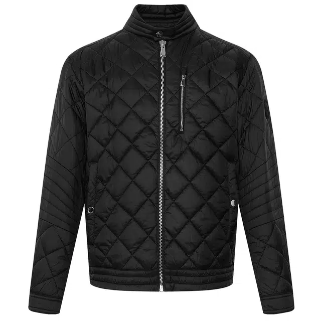 利郎 时尚都市立领行政绗线设计短款商务休闲拉链领长袖夹克外套 男款