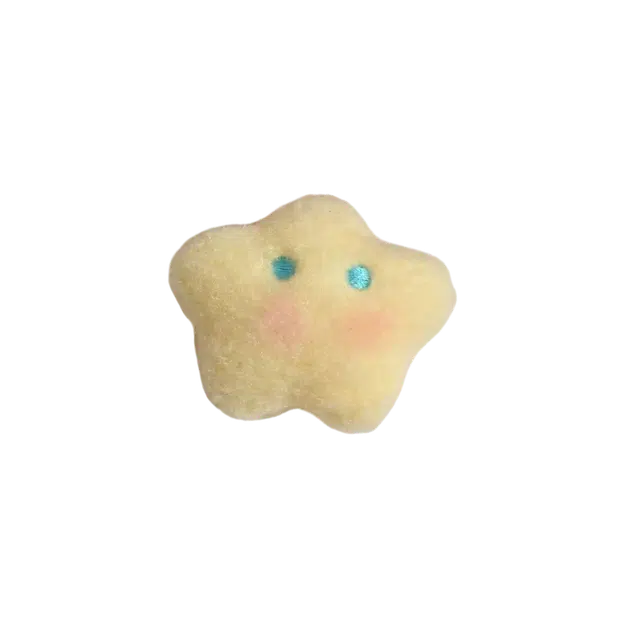 希铃 可爱星星月亮 聚酯纤维 发夹 女款