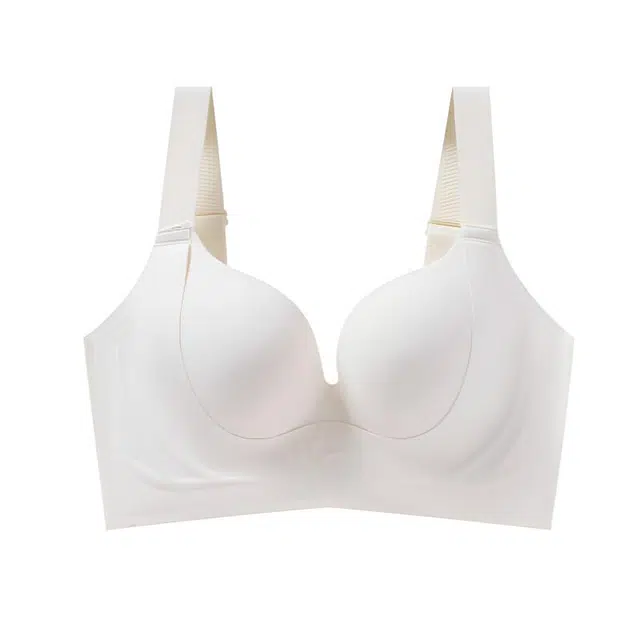 慕梵度 无痕透气洞洞杯无钢圈大码内衣大胸显小聚拢上托防下垂收副乳舒适亲肤文胸 女款