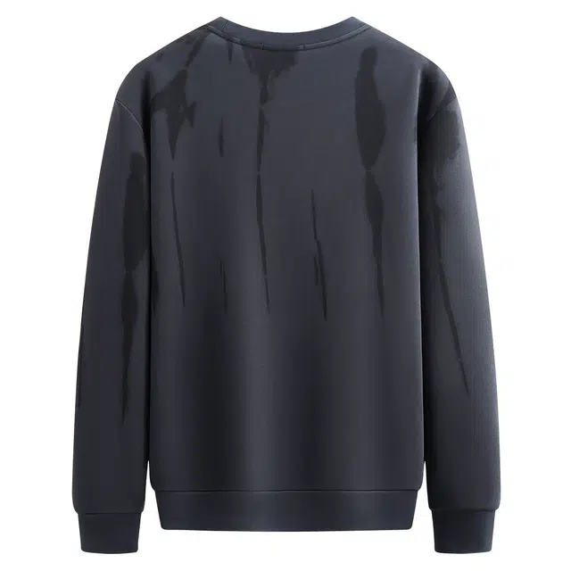 与狼共舞 云感加绒舒暖时尚高街扎染个性潮流亲肤圆领加厚卫衣 男款