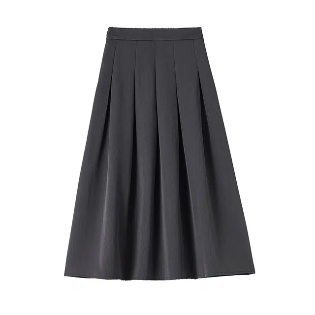 怪力萝莉 秋季高腰遮胯西装百褶半身裙多种款式可选休闲长裙 女款