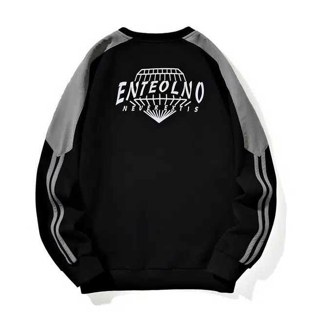 华夏儿女 秋冬季男女款美式潮牌圆领套头上衣高街潮流时尚宽松百搭休闲卫衣 男款