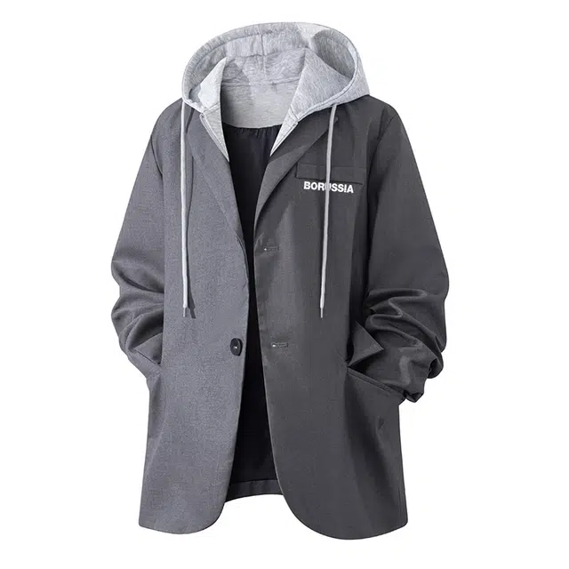 普鲁士多特蒙德 美式高街潮流宽松休闲西装 男女同款