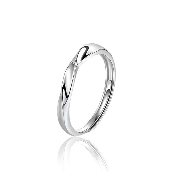 女友七夕限定周年礼盒 京华录 莫比乌斯环闪耀星河情侣对戒 轻奢简约恋爱告白官宣指间浪漫食指戒#好运 锆石 戒指 男女同款情侣款