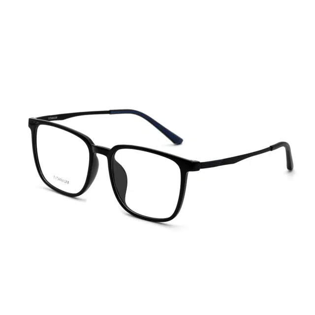 小罗弟 超轻一体鼻托全框 钛板材镜架 方形 光学镜架 男女同款情侣款