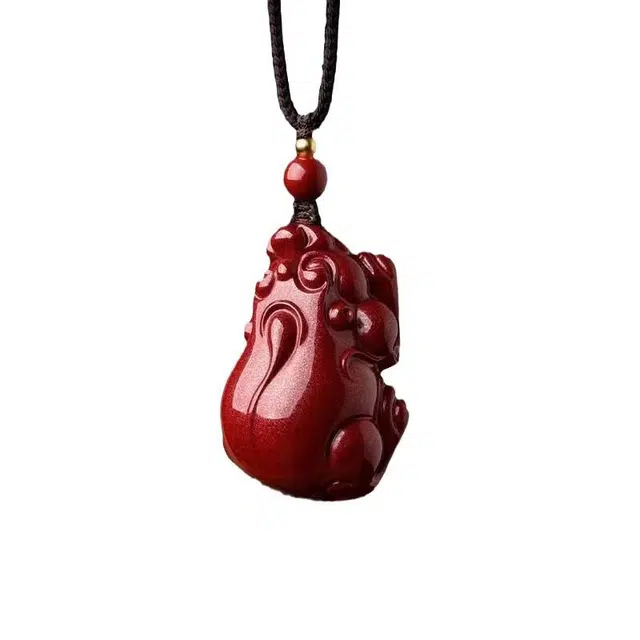 茂琼 简约 时尚 高含量貔貅吊坠貔貅本命年小众百搭高级感#好运 朱砂 项链 男女同款情侣款