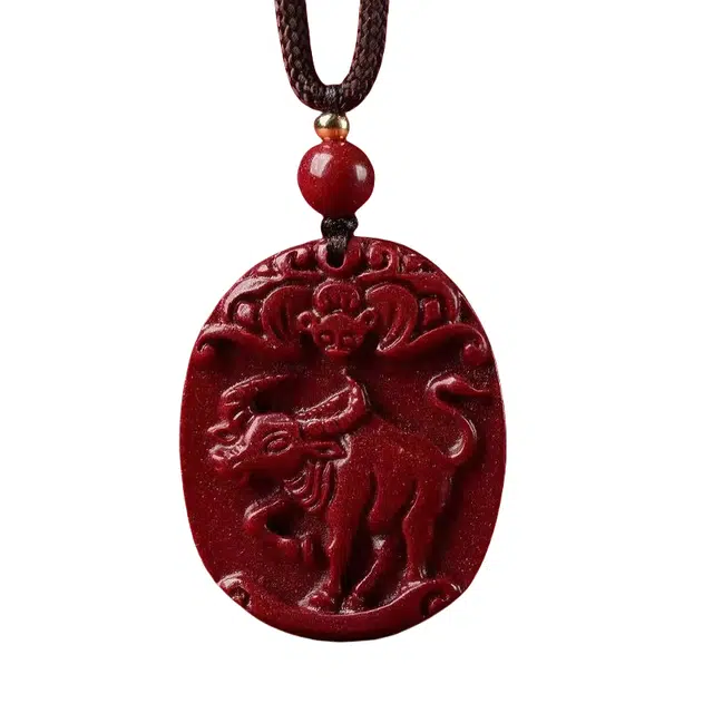 茂琼 时尚 简约 紫金砂十二生肖吊坠属相本命年小众百搭高级感#好运 朱砂 项链 男女同款情侣款