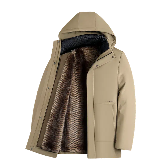 卡丹狄诺 冬季加绒加厚棉衣休闲爸爸装一衣多穿棉服外套 男款