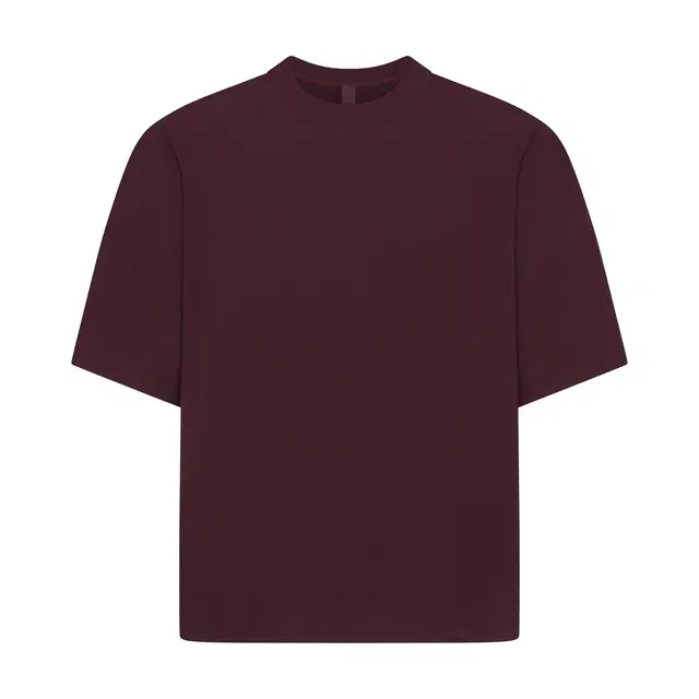 SKIMS FW25 JERSEY LOUNGE MENS BOXY MOCK NECK T