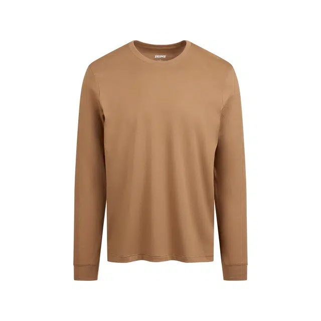 SKIMS COTTON FW25 MENS CLASSIC LONG SLEEVE T-SHIRT T