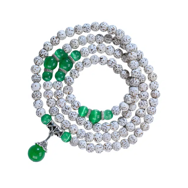 素于 新中式文玩精致简约百搭佛珠招财进宝诸事顺遂吉祥如意转运盘玩念珠潮酷素雅冷清风#好运 星月菩提 手串 男女同款情侣款