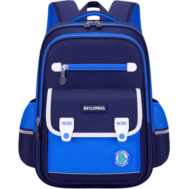 芭菲尼 小学生书包男女生一二三到六年级防泼水减负护脊儿童双肩背包 牛津布 双肩包 宝蓝色/红色/粉色/绿色/天蓝色