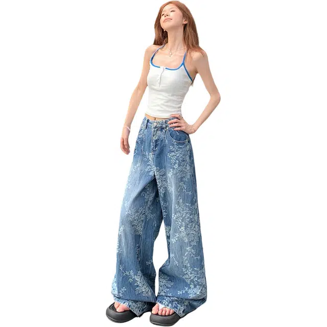 淑好百 百搭简约舒适通勤牛仔裤 女款