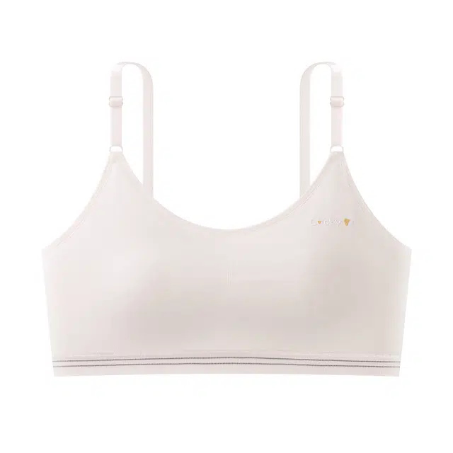 二三二三 纯色运动外穿亲肤柔软抗菌防汗渍防下垂无痕舒适呼吸感美背简约百搭无钢圈可调节肩带文胸 女款