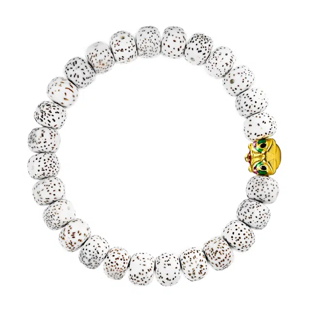 仙友 国潮新中式招财醒狮盘玩文玩小众设计单圈轻奢高级感时来运转平安喜乐手饰#好运 星月菩提 手串 男女同款情侣款