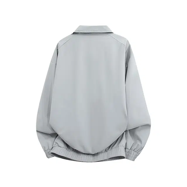 红蜻蜓 美式高街潮牌复古数字字母宽松百搭舒适防风保暖休闲翻领外套夹克 男女同款