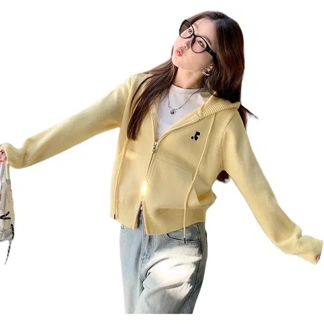 缪斯的诱惑 时尚百搭舒适长袖针织衫 女款