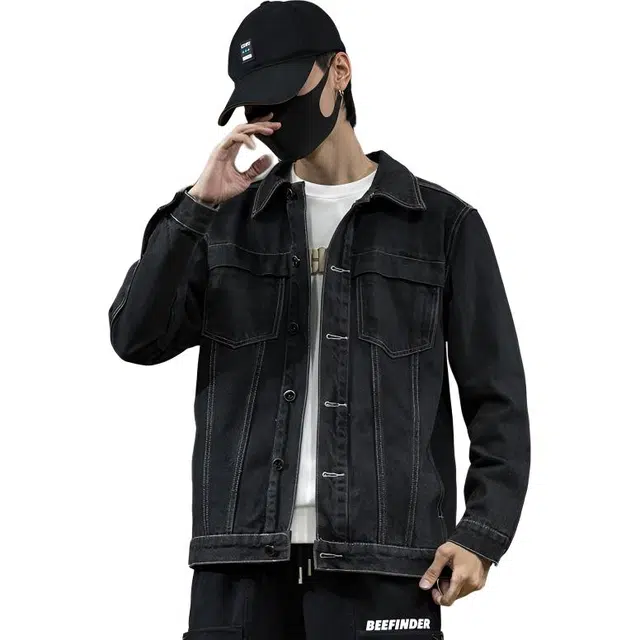 太子龍 潮流复古潮流宽松工装休闲春秋季牛仔外套 男款