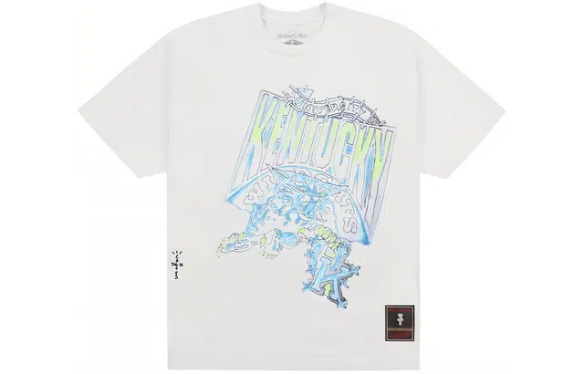 Travis Scott x Mitchell Ness SS24 UNIVERSITY OF KENTUCKY logoT