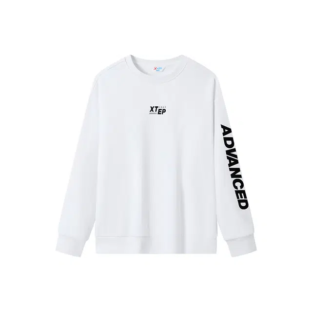 特步套头卫衣 休闲时尚简约圆领舒适百搭