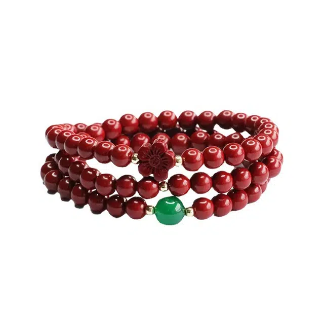 茂琼 大吉大利 三圈紫金砂小众百搭高级感#好运 朱砂 手串 男女同款情侣款