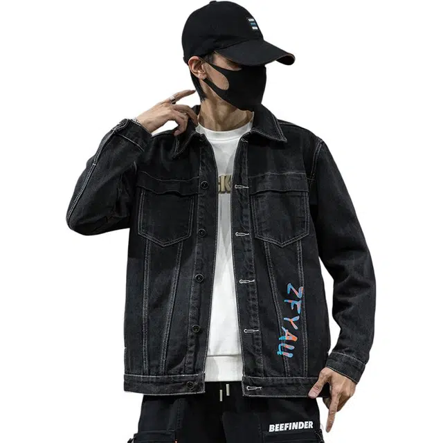 太子龍 少年衣服日系潮牌工装夹克牛仔外套 男款