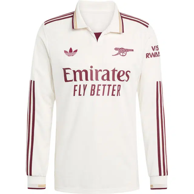 adidas originals AUTHENTICS SS25 ARSENAL 2526 THIRD JERSEY logo