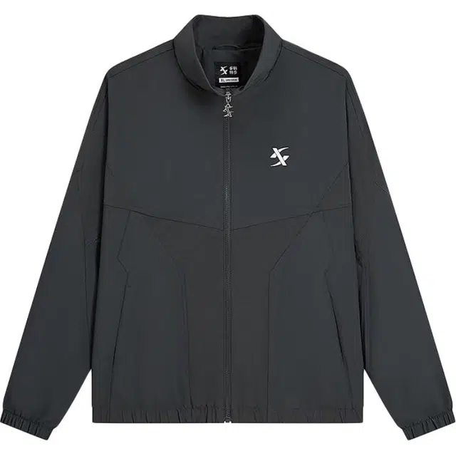 特步 生活系列 纯色拉链立领百搭时尚夹克外套 男款