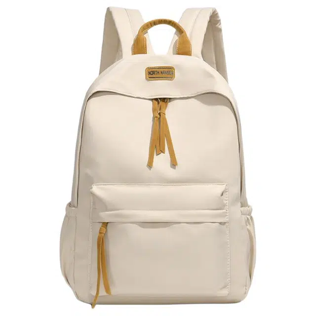 巴朗熊 百搭简约轻便时尚背包纯色休闲 尼龙 双肩包 常规 男女同款情侣款 多色