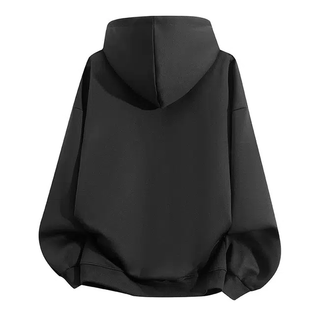 红蜻蜓 美式复古学院风仿刺绣复古卡通设计感猫咪创意卡通图案印花宽松百搭舒适防风保暖休闲连帽套头卫衣 男女同款