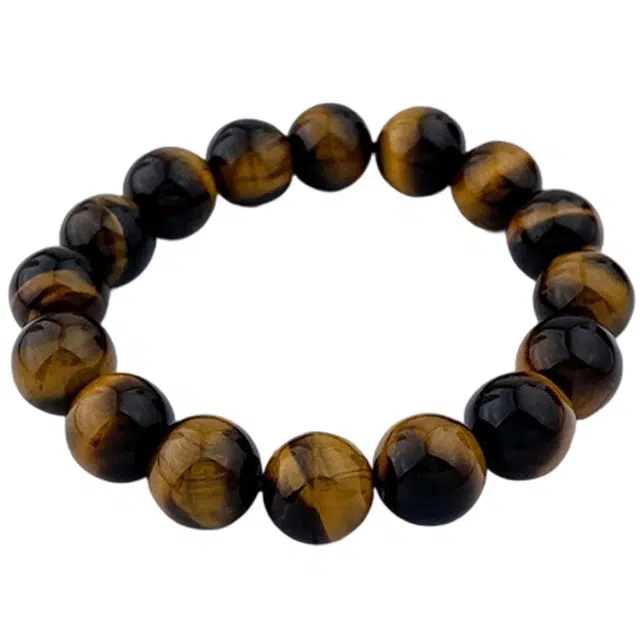 【福至财来】 老庙 圆珠 招财转运 国潮小众设计 日常通勤百搭 礼盒#好运天然 虎眼石 手串 男女同款情侣款