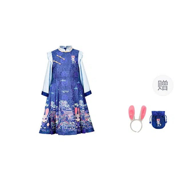 儿童款 伊佳林裙装套装 国风女童男生 疯狂动物城 朱迪