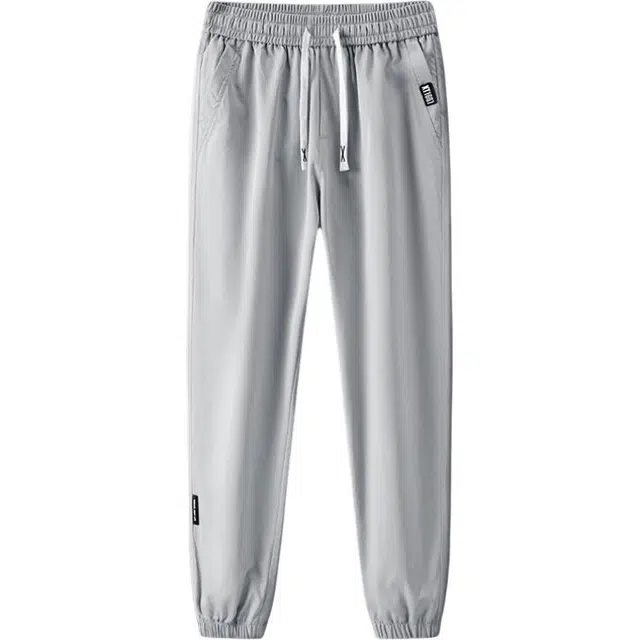 金盾 纯色舒适简约薄款冰感休闲裤 男款