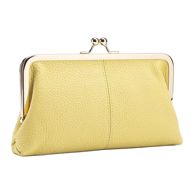 掐尖 简约时尚纯色高级感 头层牛皮 手拿包 常规 女款 多色