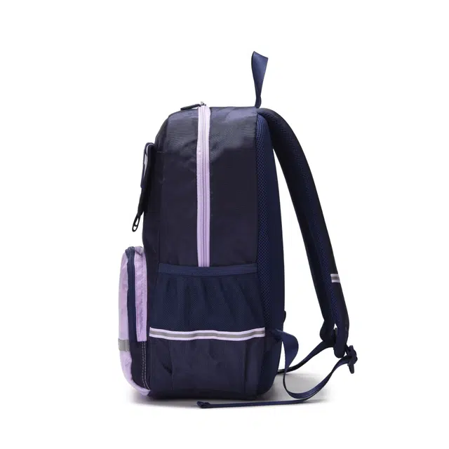 安踏儿童 减负护脊轻便 织物 童包 儿童款 藏青/香芋紫 双肩包