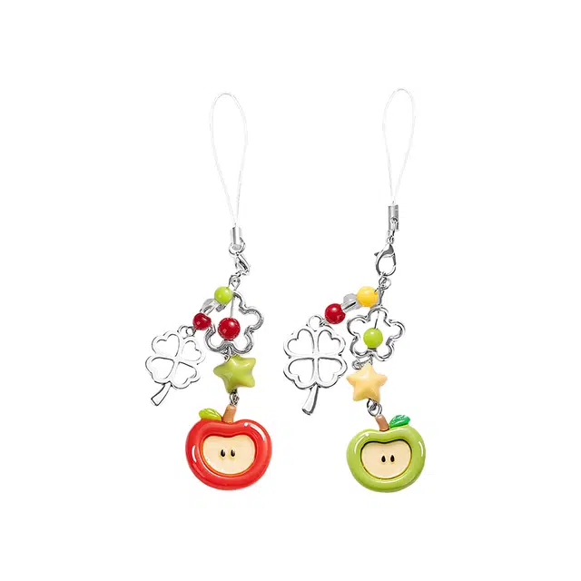饰伴 水果绳个性包包装饰可爱钥匙扣 合金 挂件 男女同款情侣款