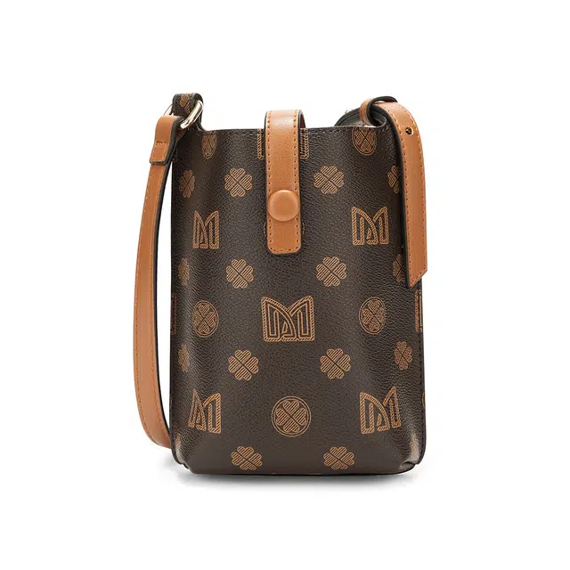 稻草人 新款百搭洋气便携小众 聚氨酯 手机包斜挎包 常规 女款 深棕色 卡其色 米白色