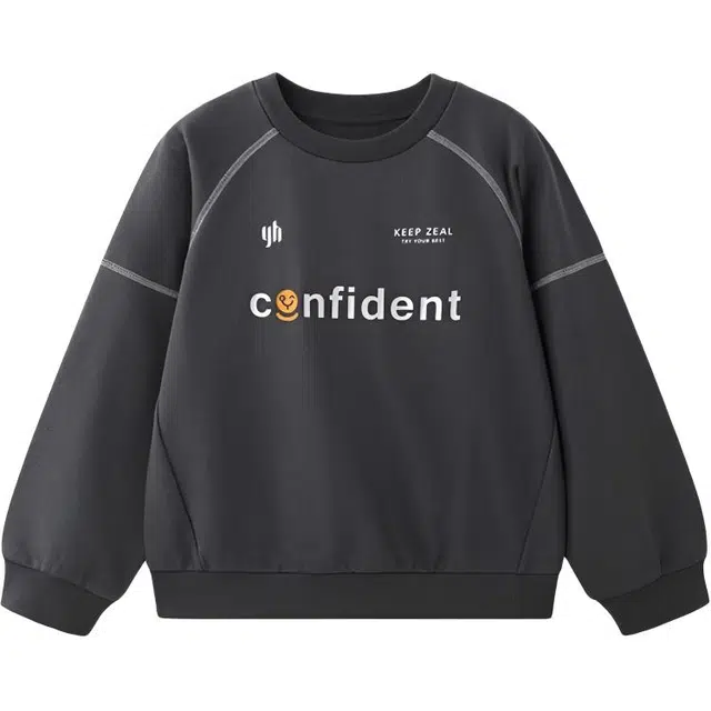 英氏卫衣 宽松长袖洋气休闲百搭字母长袖 儿童款