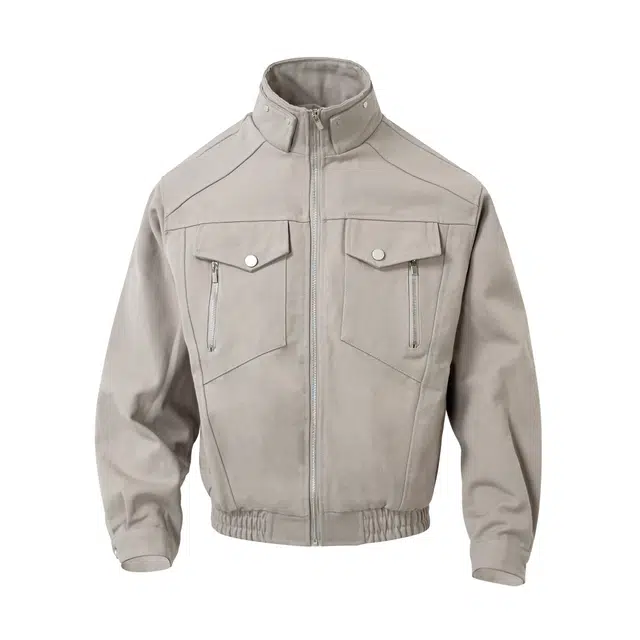 孜讯 解构设计感美式复古重磅工装座山蟒潮牌立领外套百搭宽松舒适挺括日常通勤休闲简约夹克 男女同款