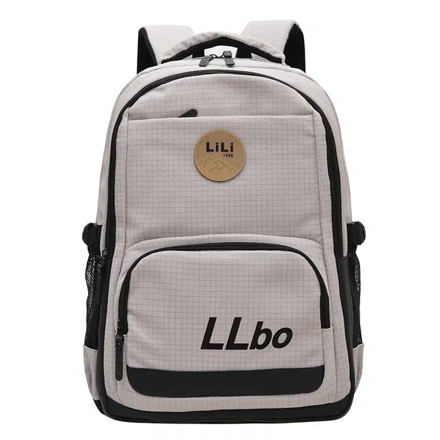 德力熊 撞色休闲百搭背包大容量书包轻便旅行背包 牛津布 双肩包 常规 男女同款情侣款 多色