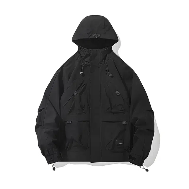 希越 美式潮流百搭户外防风痞帅工装风连帽休闲百搭夹克外套 男款