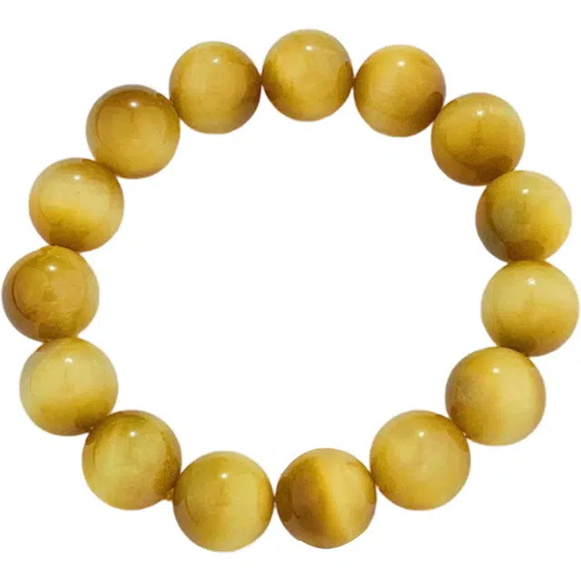 老庙 圆珠 轻奢时尚高级感显气质 日常通勤百搭 #好运天然 虎眼石 手串 男女同款情侣款